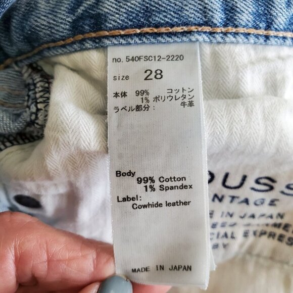 MOUSSY VINTAGE Carter Friend Tapered Denim Jeans Blue Size 28 - Picture 12 of 16